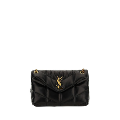 Black Lamb Leather Shoulder Bag