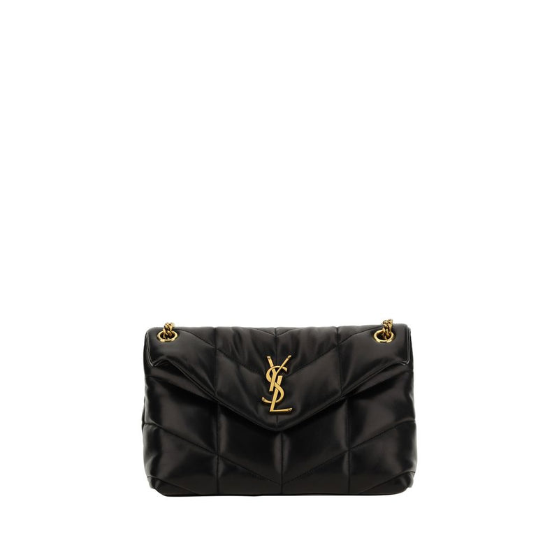 Black Lamb Leather Shoulder Bag