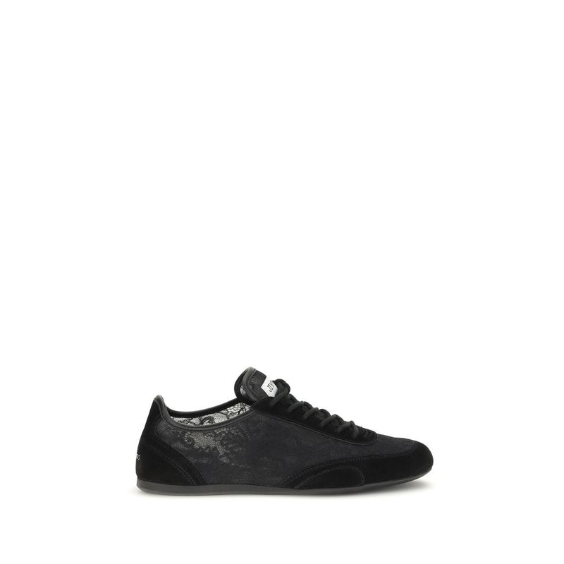 Black Calf Leather Bos Taurus Athletic Sneakers
