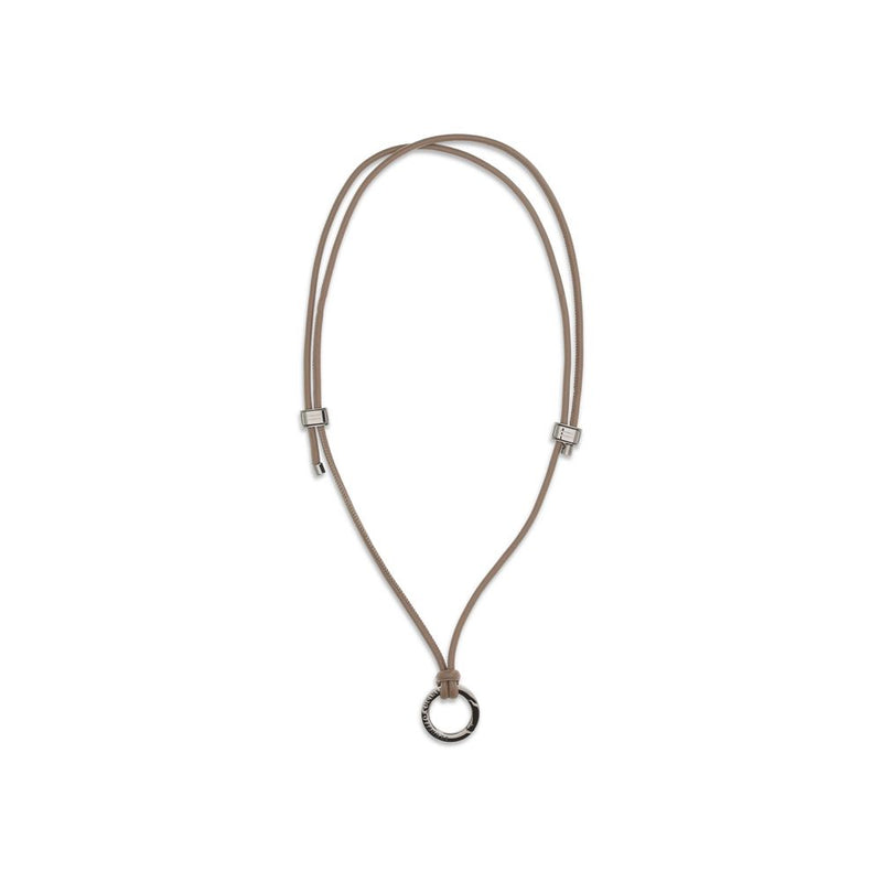 Black Calf Leather Bos Taurus Necklace