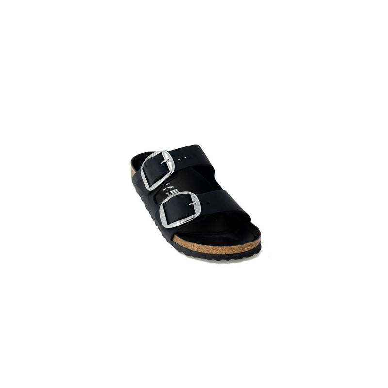 Black Synthetic Slippers
