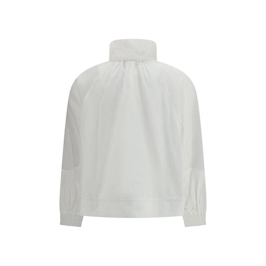 White Polyester Shell Jacket