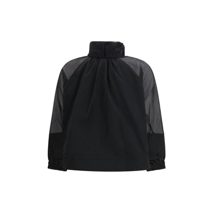 Black Polyester Shell Jacket