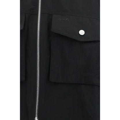 Black Polyester Shell Jacket