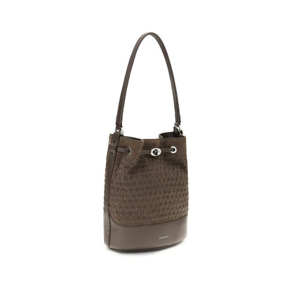 Brown Calf Leather Bos Taurus Backet Bag