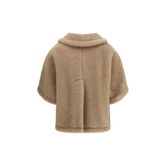 Beige Alpaca Vicugna Pacos Coat