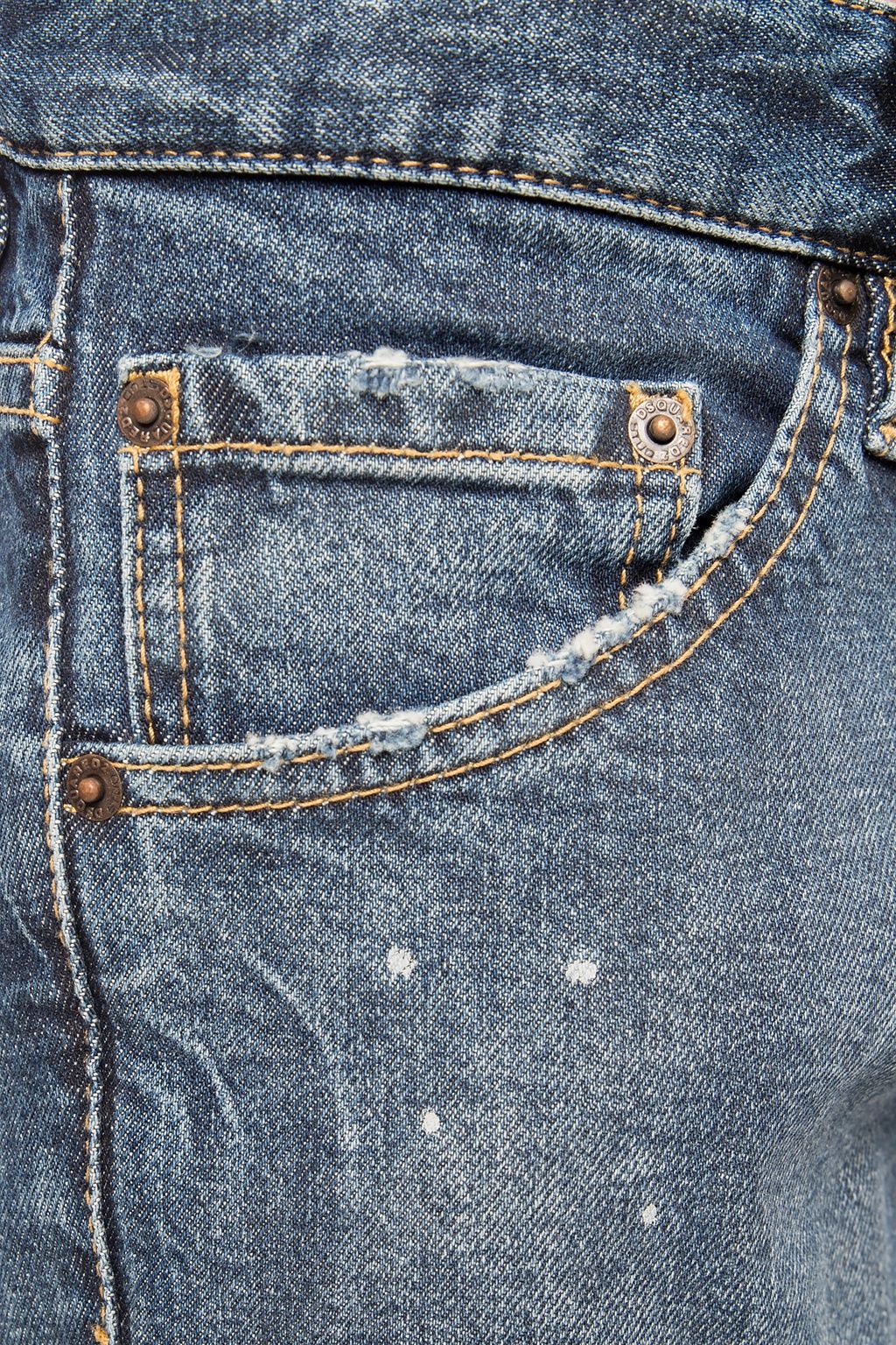 بنطال جينز "Cool Guy Jean" أزرق داكن باهت