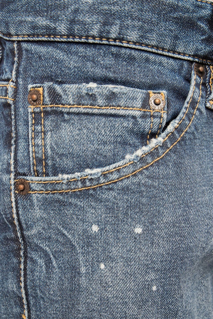 بنطال جينز "Cool Guy Jean" أزرق داكن باهت