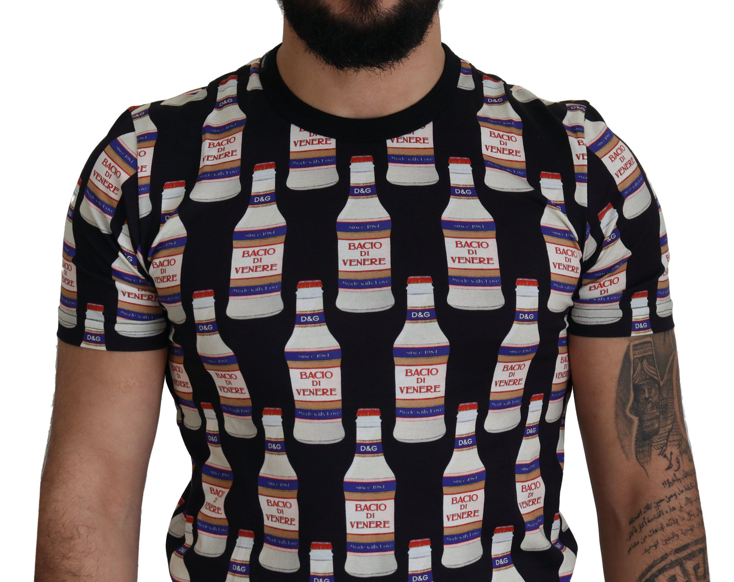 تي شيرت قطني أسود من Bacio Di Venere