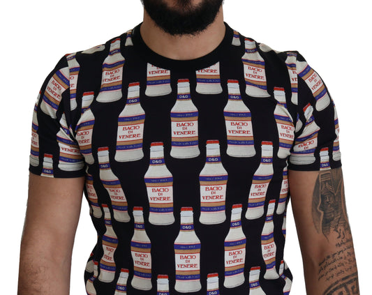 تي شيرت قطني أسود من Bacio Di Venere