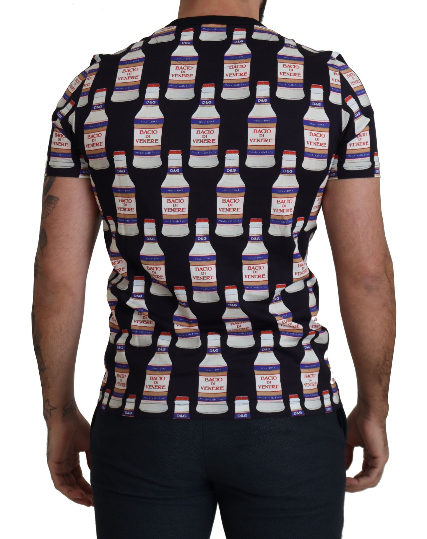 تي شيرت قطني أسود من Bacio Di Venere