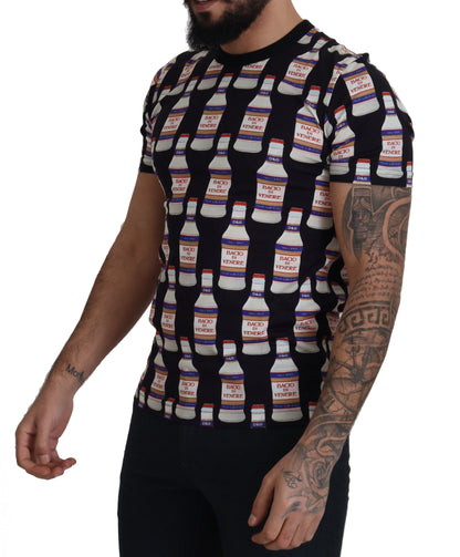 تي شيرت قطني أسود من Bacio Di Venere