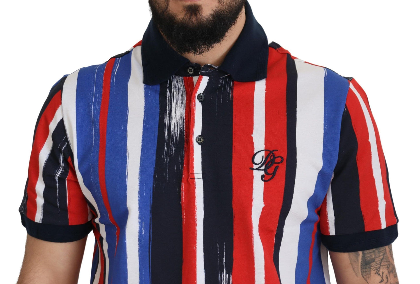 تي شيرت بولو قطني متعدد الألوان