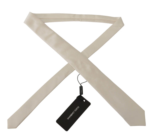 Off-white 100% silke slankt justerbart slips