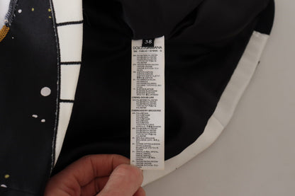 تنورة بيانو مطرزة بالترتر من Black Love Clock