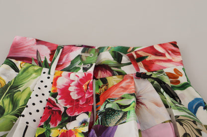 شورت قصير متعدد الألوان بخصر مرتفع