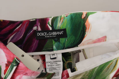 شورت قصير متعدد الألوان بخصر مرتفع