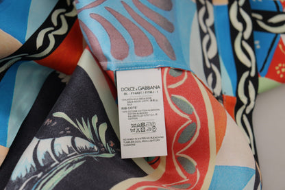 تي شيرت حريري متعدد الألوان من Soldier Carretto