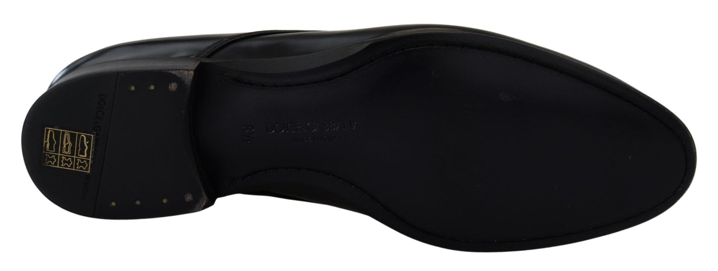 حذاء رسمي من الجلد الأسود