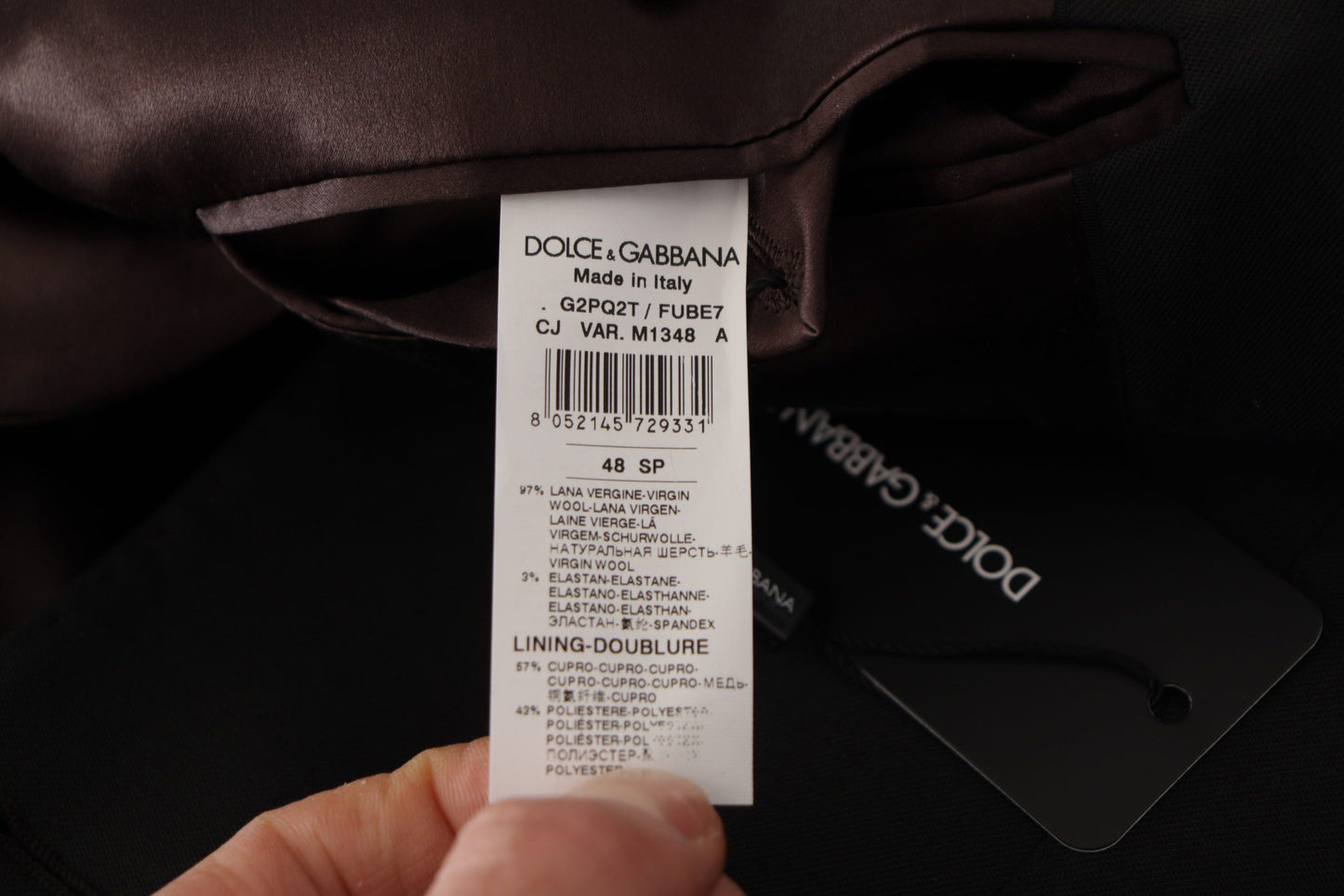 بليزر صوف أسود بصدر واحد