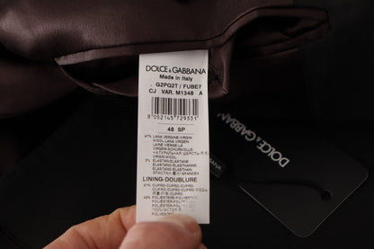 بليزر صوف أسود بصدر واحد