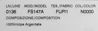 وشاح من فرو الثعلب الأسود