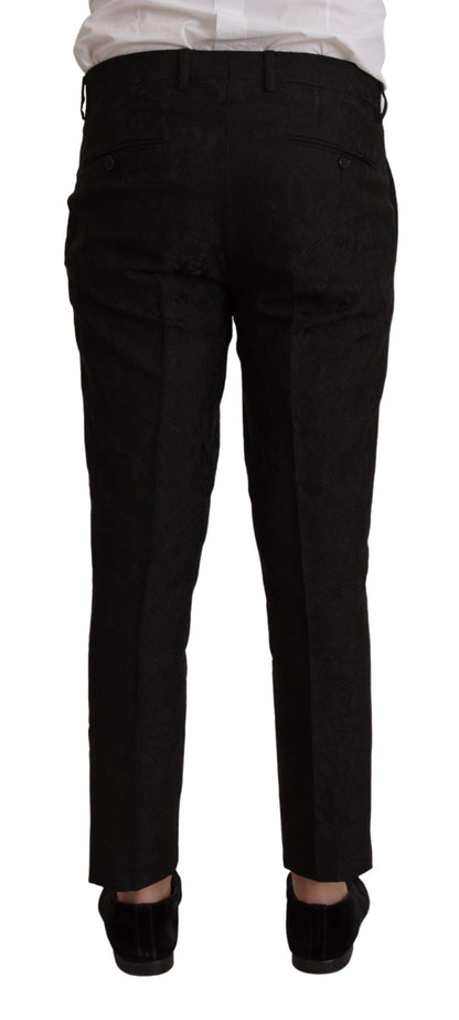 بدلة مارتيني رسمية من البوليستر باللون الأسود مكونة من قطعتين