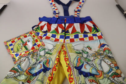 بنطلون ثلجي مطبوع متعدد الألوان