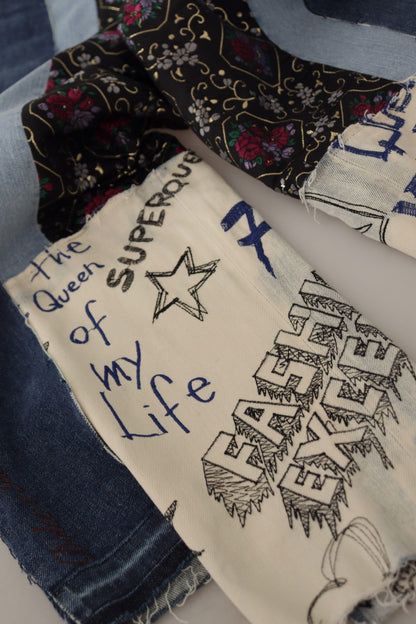 بنطلون جينز واسع الساق من DG Fashion متعدد الألوان