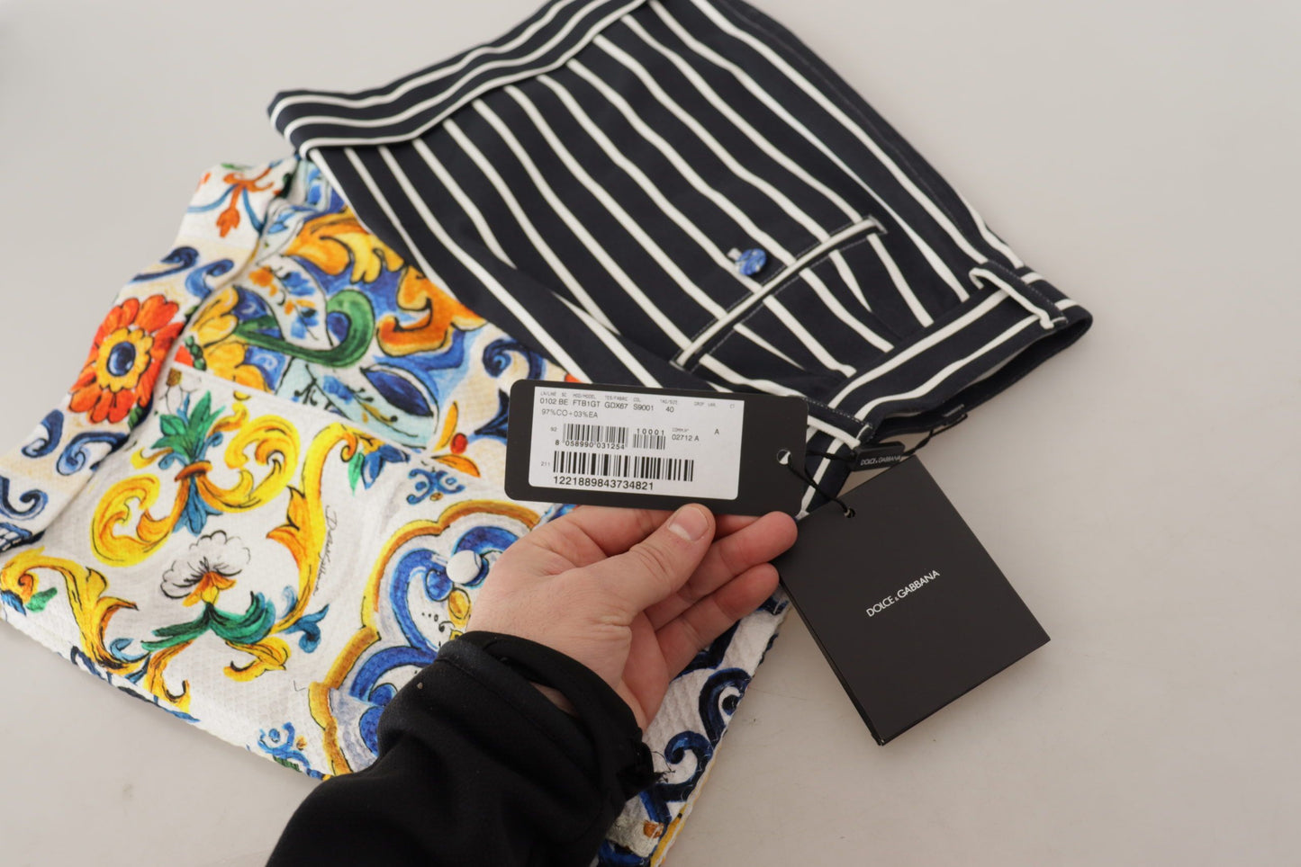 متعدد الألوان المشارب Majolica برمودا السراويل