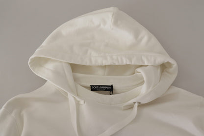 سترة هودي بيضاء مطرزة