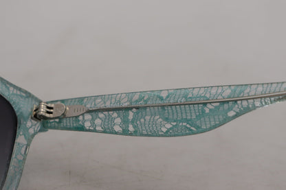 نظارة شمسية دائرية من الكريستال والأسيتات باللون الأزرق DG4190