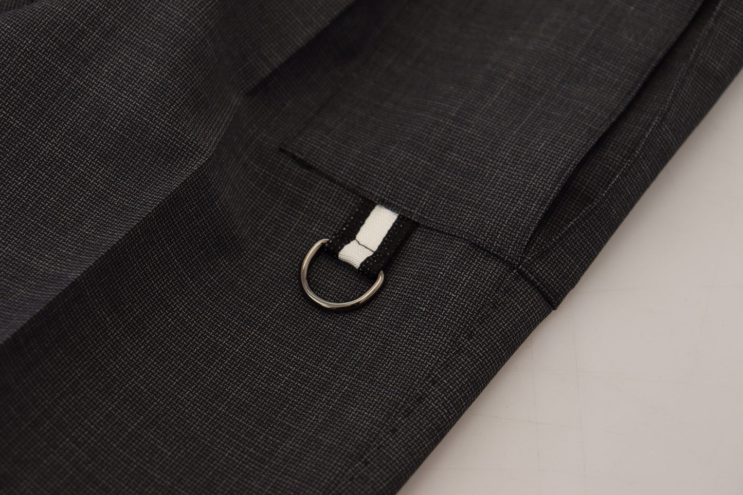 بنطلون كارجو رمادي منقوش بنطلون مطاطي