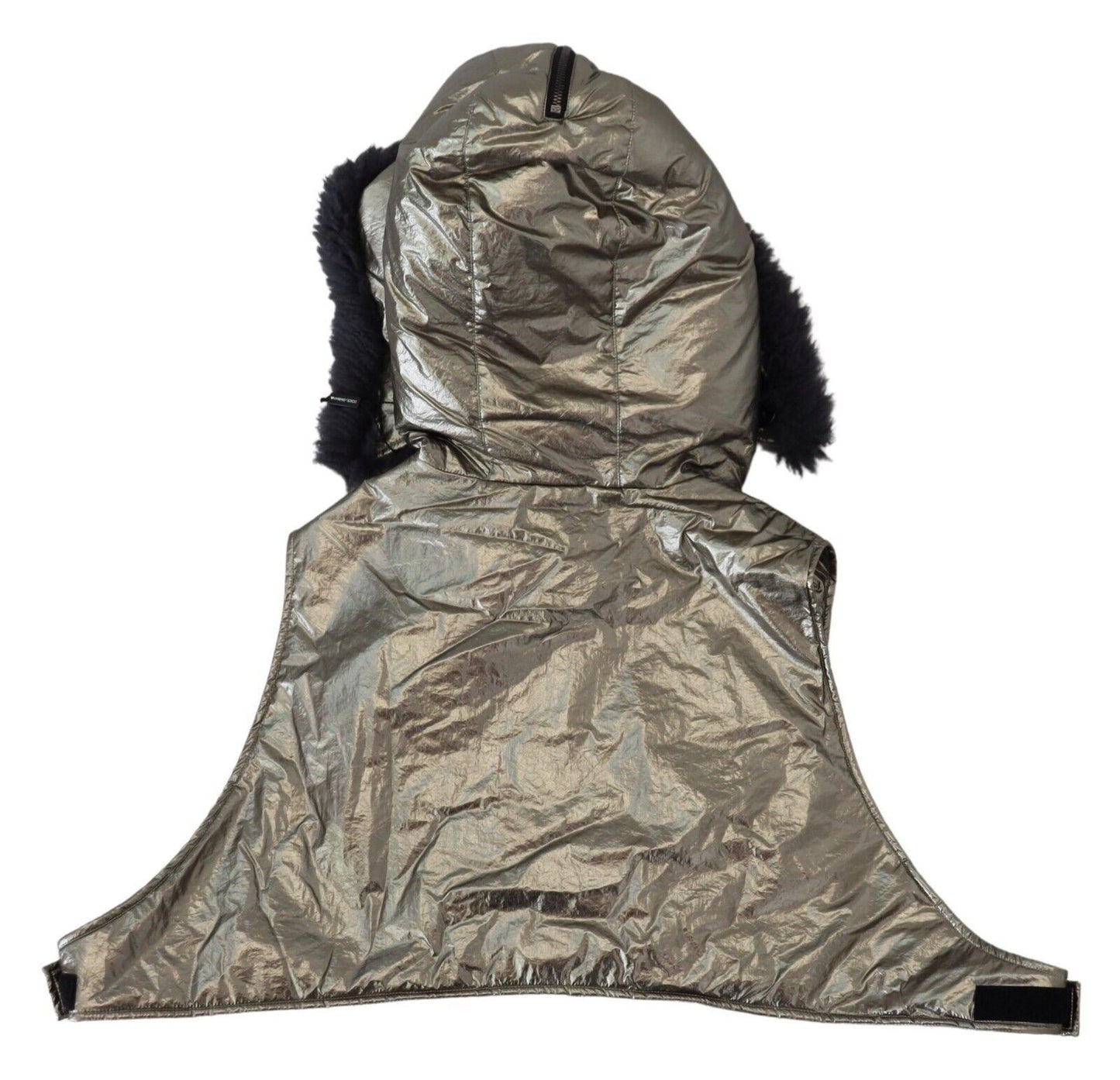 قبعة نايلون من الفرو الفضي للرجال مع غطاء كامل للرأس