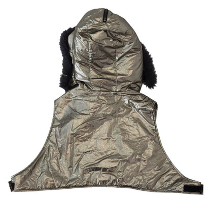 قبعة نايلون من الفرو الفضي للرجال مع غطاء كامل للرأس