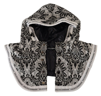 قبعة قطنية بيضاء مزينة بالزهور لتغطية الرأس بالكامل، مقاس واحد