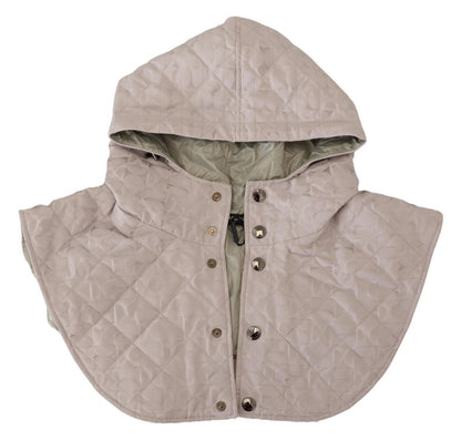 قبعة نايلون بيضاء مبطنة لتغطية الرأس بالكامل، مقاس واحد