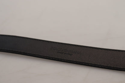 حزام عتيق من الجلد الأزرق مع مشبك معدني فضي