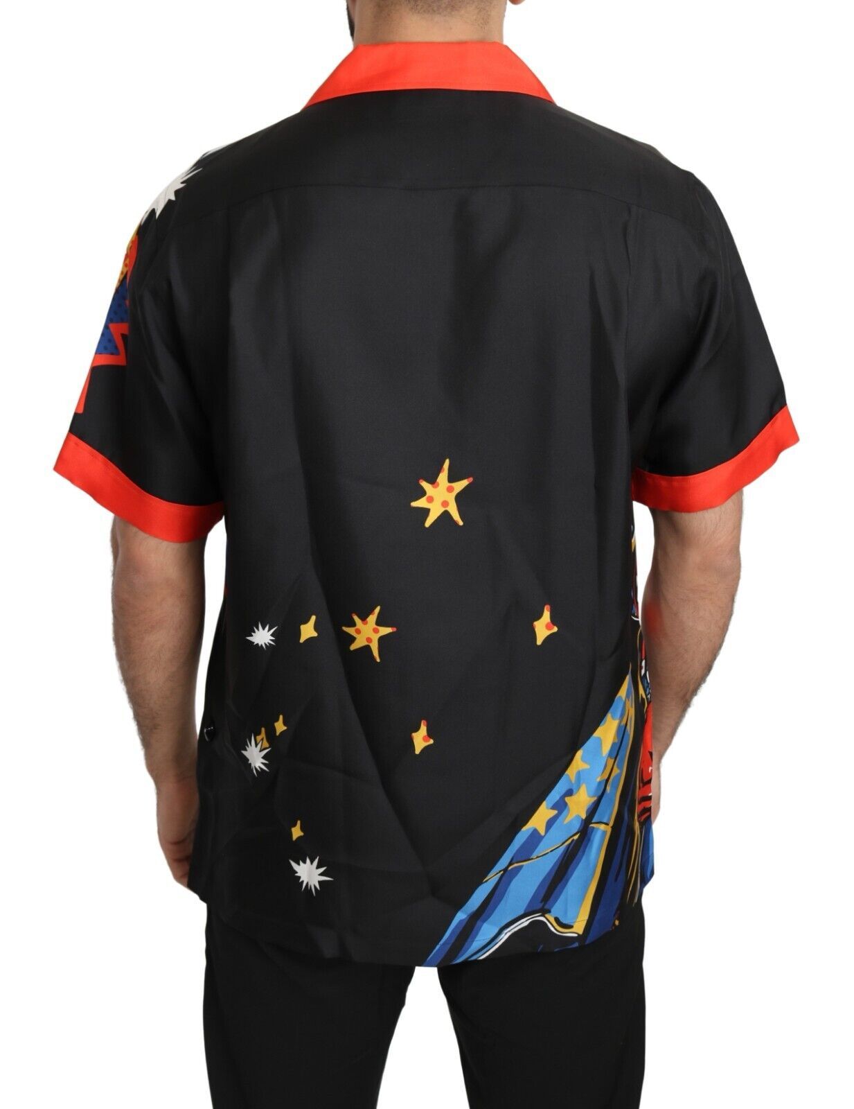 قميص كاجوال بأكمام قصيرة ومطبوع متعدد الألوان