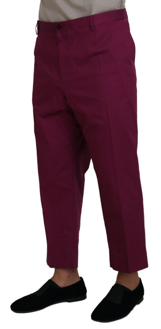 Magenta Cotton DG Logo Pocket Trouser Pants