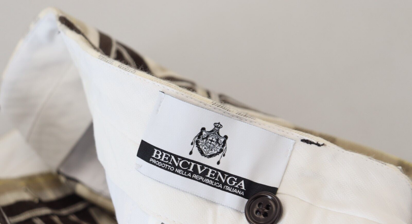 بنطلون رجالي مستقيم من القطن متعدد الألوان