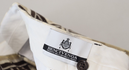 بنطلون رجالي مستقيم من القطن متعدد الألوان