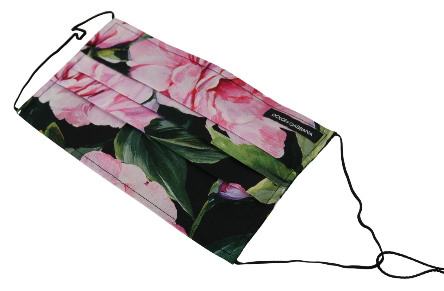 قناع وجه أسود مزهر بحزام أذن مطاطي