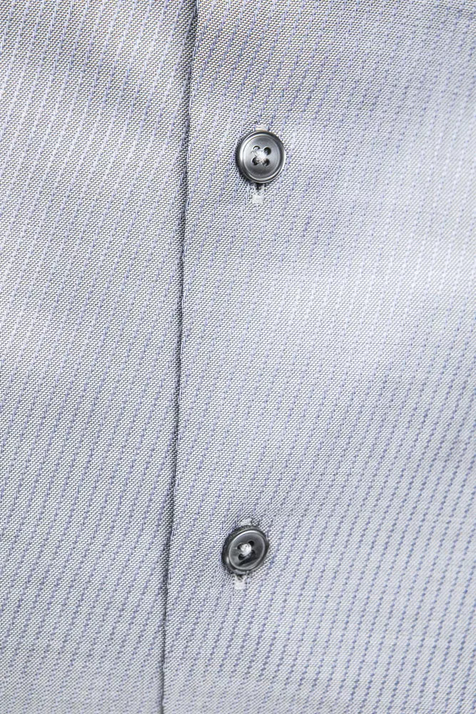 قميص رجالي قطني باللون البيج