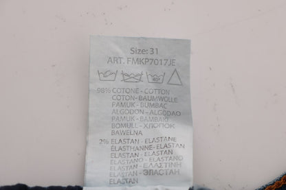 Blåvaskede, revnede Dunfermile Slim Fit Jeans