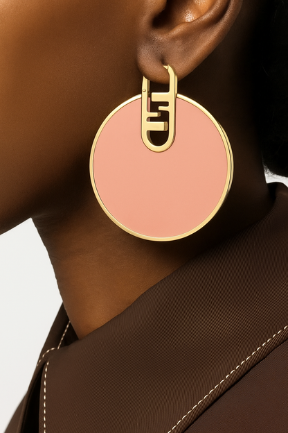 Pink Plexiglass Earrings