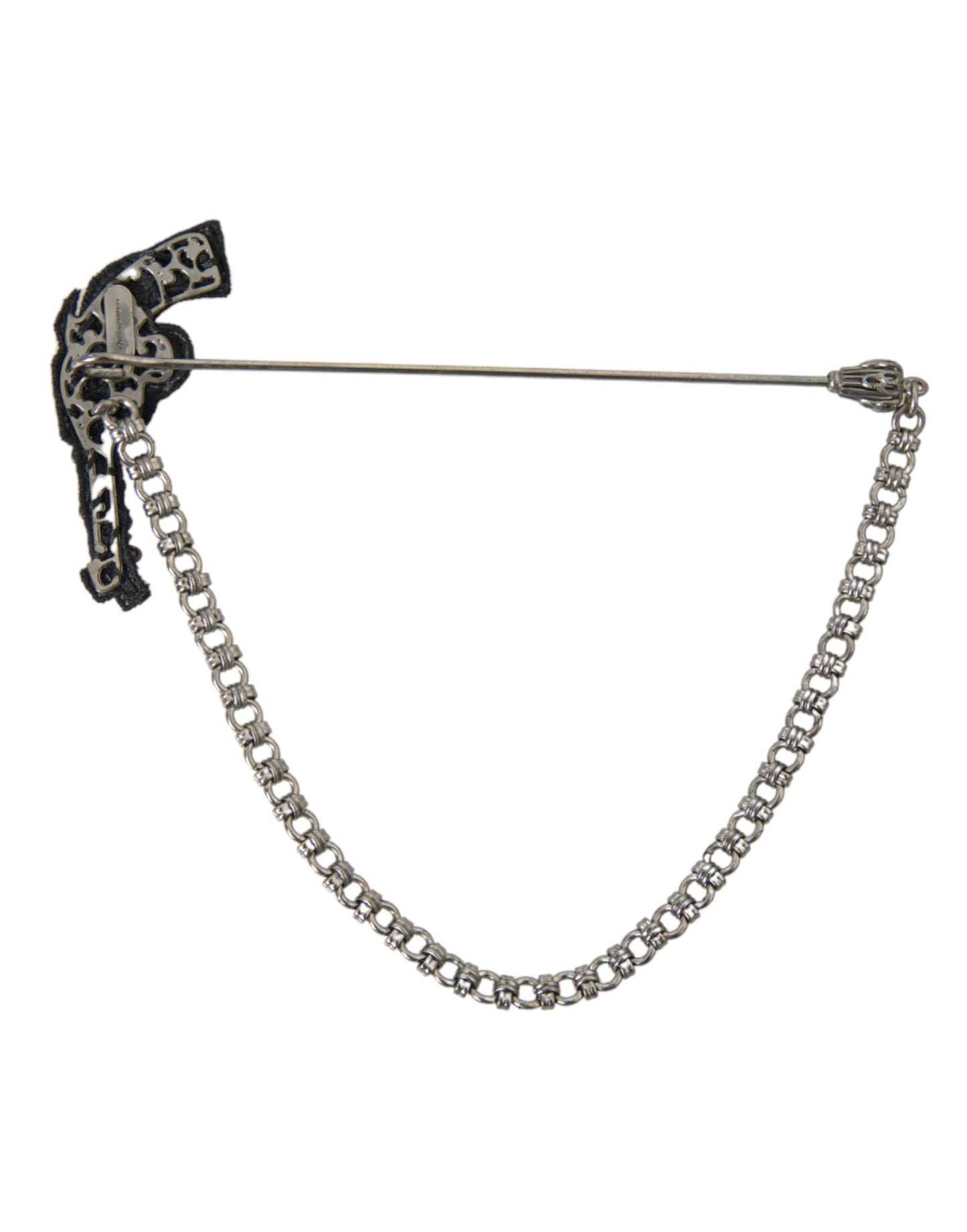 Messing Kobber Silke Revolver Pistol Herre Broche Reversnål
