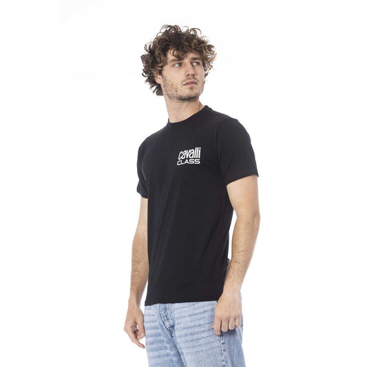 Sort bomulds T-shirt til mænd