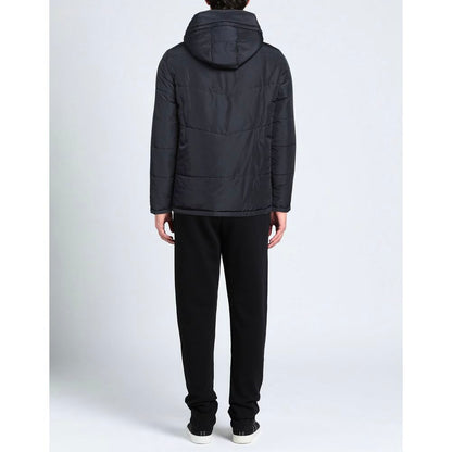 سترة أكواسكوتوم زرقاء أنيقة بغطاء رأس قابل للإزالة