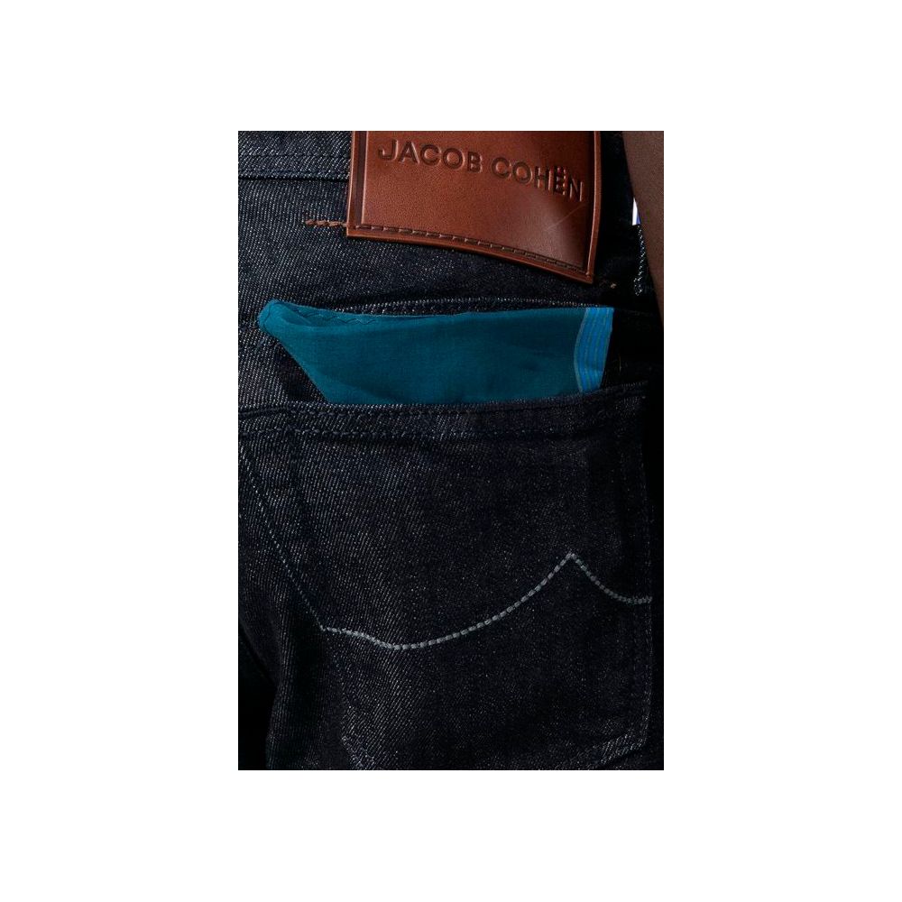 Blå bomulds herrejeans